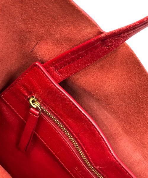 CELINE（セリーヌ）CELINE (セリーヌ) トートバッグ ホリゾンタルカバ レッド サイズ:実寸サイズにてご確認くださいの古着・服飾アイテム
