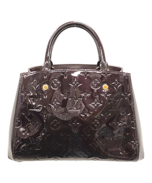 LOUIS VUITTON（ルイ ヴィトン）LOUIS VUITTON (ルイ ヴィトン) 2WAYバッグ モノグラム・ヴェルニ モンテーニュBB ハンドバッグ ショルダーバッグ ブラウン サイズ:BBの古着・服飾アイテム