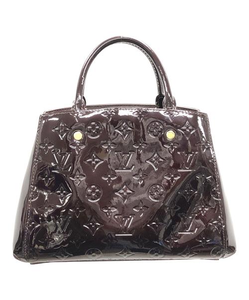 LOUIS VUITTON（ルイ ヴィトン）LOUIS VUITTON (ルイ ヴィトン) 2WAYバッグ モノグラム・ヴェルニ モンテーニュBB ハンドバッグ ショルダーバッグ ブラウン サイズ:BBの古着・服飾アイテム