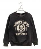 FRUIT OF THE LOOMフルーツオブザルーム）の古着「ヴィンテージスウェット SLOPPY JOE'S KEYWEST（スロッピー ジョーズ キーウエスト）」｜ブラック