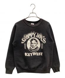FRUIT OF THE LOOM（フルーツオブザルーム）の古着「ヴィンテージスウェット SLOPPY JOE'S KEYWEST（スロッピー ジョーズ キーウエスト）」｜ブラック