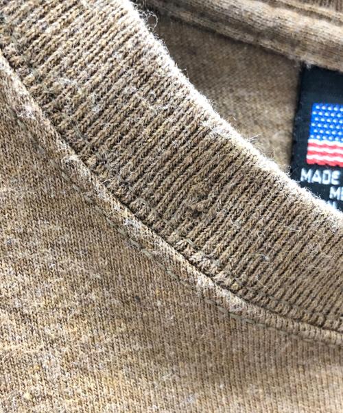 HARLEY-DAVIDSON（ハーレーダビッドソン）HARLEY-DAVIDSON (ハーレーダビッドソン) Tシャツ 刺繍ロゴ ブラウン サイズ:MEDIUMの古着・服飾アイテム