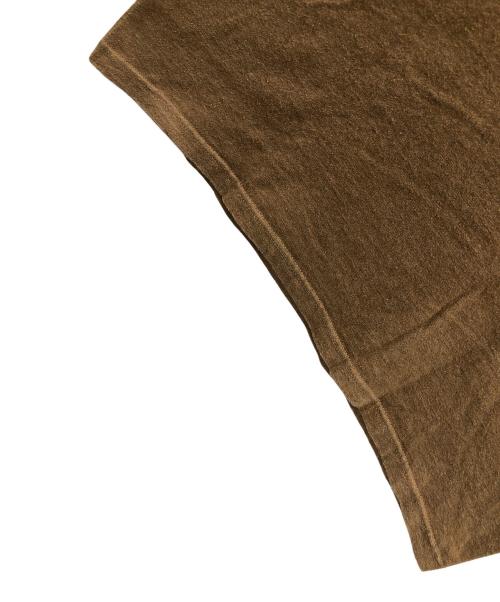 HARLEY-DAVIDSON（ハーレーダビッドソン）HARLEY-DAVIDSON (ハーレーダビッドソン) Tシャツ 刺繍ロゴ ブラウン サイズ:MEDIUMの古着・服飾アイテム