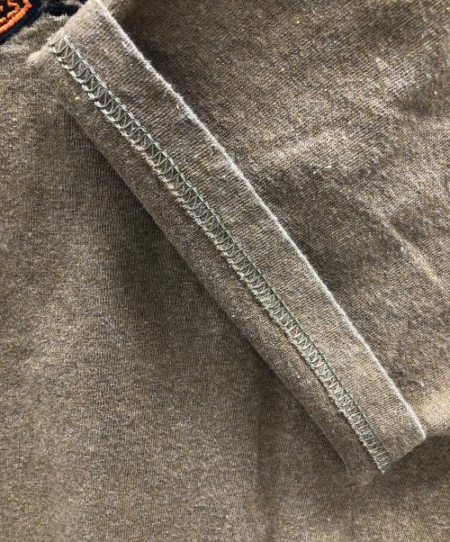 HARLEY-DAVIDSON（ハーレーダビッドソン）HARLEY-DAVIDSON (ハーレーダビッドソン) Tシャツ 刺繍ロゴ ブラウン サイズ:MEDIUMの古着・服飾アイテム