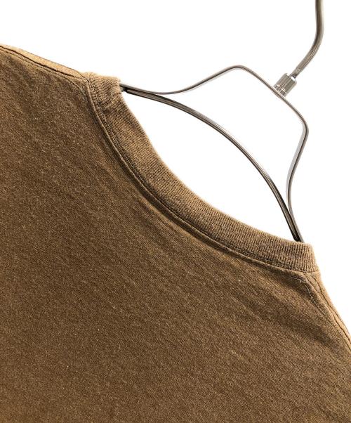 HARLEY-DAVIDSON（ハーレーダビッドソン）HARLEY-DAVIDSON (ハーレーダビッドソン) Tシャツ 刺繍ロゴ ブラウン サイズ:MEDIUMの古着・服飾アイテム