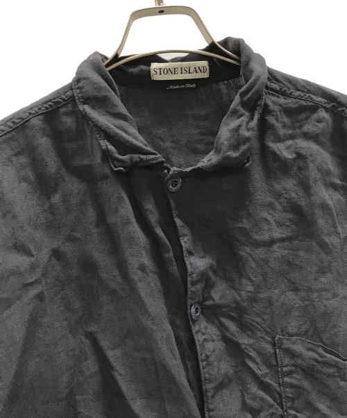 STONE ISLAND（ストーンアイランド）STONE ISLAND (ストーンアイランド) 長袖シャツ ネイビー サイズ:Lの古着・服飾アイテム
