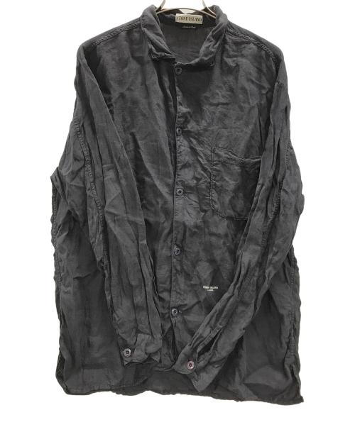 STONE ISLAND（ストーンアイランド）STONE ISLAND (ストーンアイランド) 長袖シャツ ネイビー サイズ:Lの古着・服飾アイテム