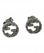 GUCCIグッチ）の古着「ピアス アンベスク インターロッキング G」