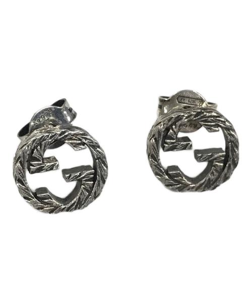 GUCCI（グッチ）GUCCI (グッチ) ピアス 	アンベスク インターロッキング G サイズ:実寸サイズにてご確認ください。の古着・服飾アイテム