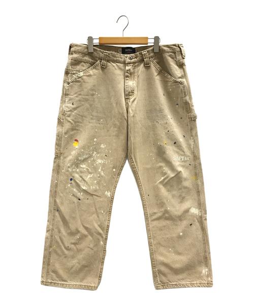 SAPEur（サプール）SAPEur (サプール) LEE (リー) ペインターパンツ ベージュ サイズ:Lの古着・服飾アイテム