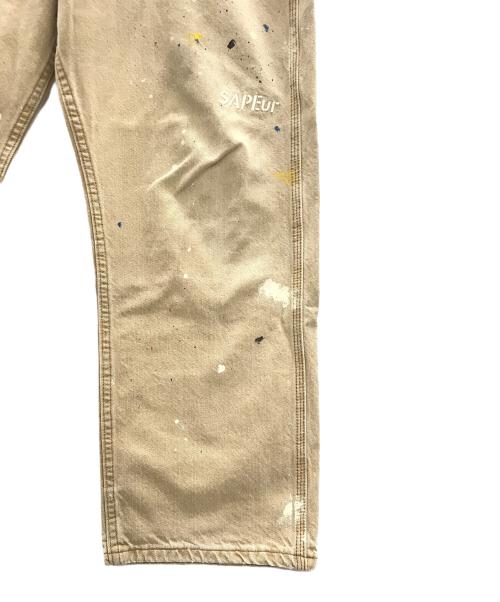 SAPEur（サプール）SAPEur (サプール) LEE (リー) ペインターパンツ ベージュ サイズ:Lの古着・服飾アイテム