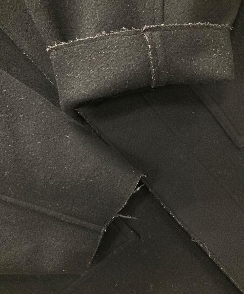 HYKE（ハイク）HYKE (ハイク) Melton Hooded Work Coat（メルトン フーデット ワーク コート） ブラック サイズ:2の古着・服飾アイテム