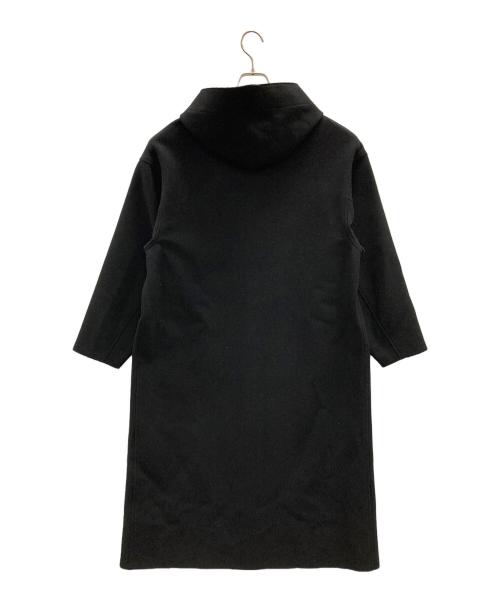 HYKE（ハイク）HYKE (ハイク) Melton Hooded Work Coat（メルトン フーデット ワーク コート） ブラック サイズ:2の古着・服飾アイテム