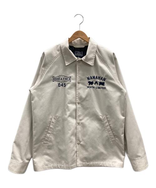 STUDIO D'ARTISAN（ステュディオダルチザン）STUDIO D'ARTISAN (ステュディオダルチザン) HEATH (ヒース) コーチジャケット アイボリー サイズ:40の古着・服飾アイテム