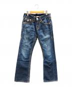 TRUE RELIGIONトゥルー レリジョン）の古着「フレアデニム BILLY SUPER T (ビリースーパーT)」｜インディゴ