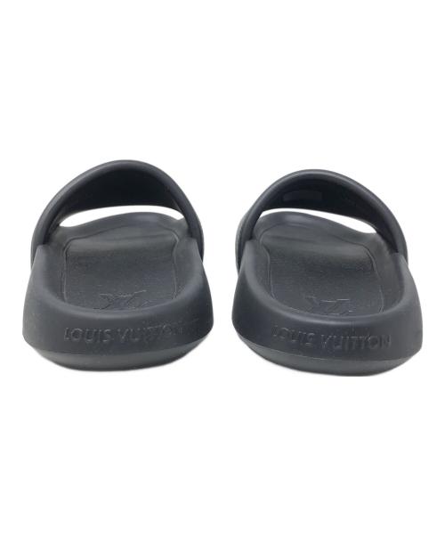 LOUIS VUITTON（ルイ ヴィトン）LOUIS VUITTON (ルイ ヴィトン) サンダル モノグラム・エクリプス WATERFRONT MULE (ウォーターフロント ミュール) ブラック サイズ:7の古着・服飾アイテム