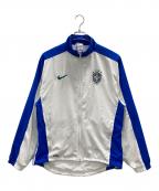NIKEナイキ）の古着「ブラジル 1998 復刻版トラックジャケット」｜ブルー×ホワイト