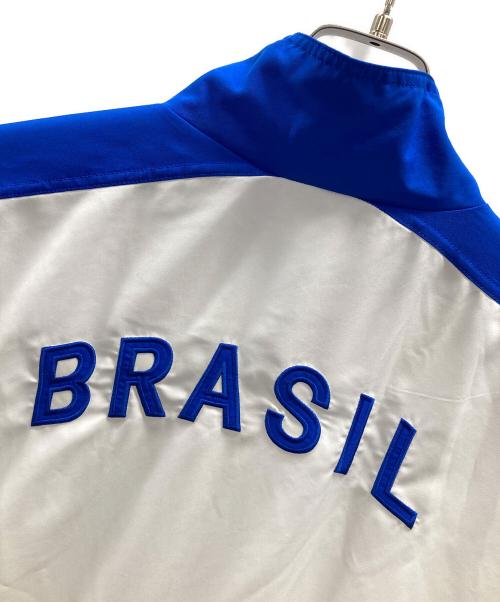 NIKE（ナイキ）NIKE (ナイキ) ブラジル 1998 復刻版トラックジャケット ブルー×ホワイト サイズ:Mの古着・服飾アイテム