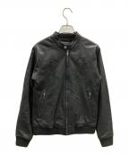 hystericsヒステリックス）の古着「レザーブルゾン」｜ブラック