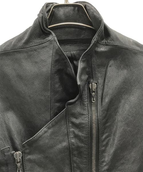 JULIUS（ユリウス）JULIUS (ユリウス) レザージャケット スラッシングダブルライダースジャケット ブラック サイズ:1の古着・服飾アイテム