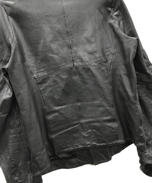 JULIUS（ユリウス）JULIUS (ユリウス) レザージャケット スラッシングダブルライダースジャケット ブラック サイズ:1の古着・服飾アイテム