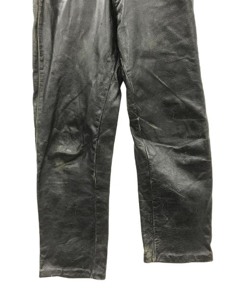 Buco（ブコ）Buco (ブコ) レザーパンツ ブラック サイズ:実寸サイズにてご確認ください。の古着・服飾アイテム