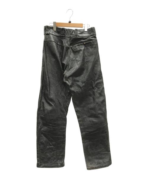 Buco（ブコ）Buco (ブコ) レザーパンツ ブラック サイズ:実寸サイズにてご確認ください。の古着・服飾アイテム