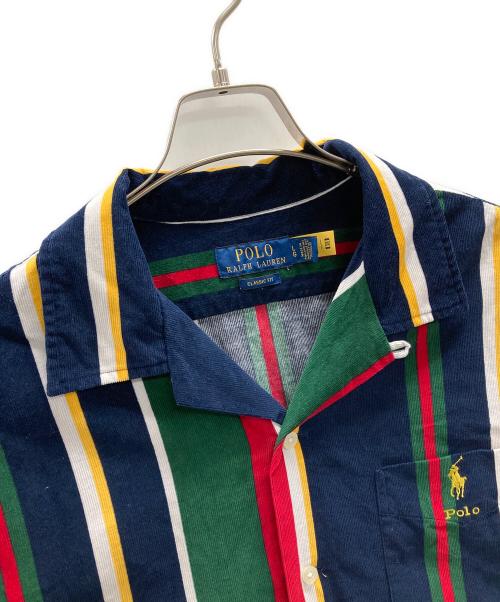 POLO RALPH LAUREN（ポロ・ラルフローレン）POLO RALPH LAUREN (ポロ・ラルフローレン) CLASSIC FIT（クラシック フィット）コーデュロイシャツ マルチカラー サイズ:LGの古着・服飾アイテム