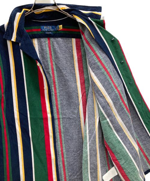 POLO RALPH LAUREN（ポロ・ラルフローレン）POLO RALPH LAUREN (ポロ・ラルフローレン) CLASSIC FIT（クラシック フィット）コーデュロイシャツ マルチカラー サイズ:LGの古着・服飾アイテム