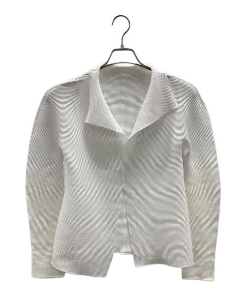 ISSEY MIYAKE（イッセイミヤケ）ISSEY MIYAKE (イッセイミヤケ) カットソー ホワイト サイズ:実寸サイズにてご確認ください。の古着・服飾アイテム