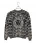 VERSACE JEANS COUTURE（ヴェルサーチ ジーンズクチュール）の古着「セーター」｜グレー×ブラック