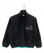 Patagoniaパタゴニア）の古着「フリースプルオーバー シンチラスナップT」｜ブラック