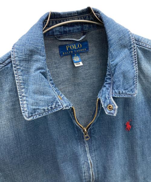 POLO RALPH LAUREN（ポロ・ラルフローレン）POLO RALPH LAUREN (ポロ・ラルフローレン) デニムスイングトップ ベイポート インディゴダイド デニムジャケット インディゴ サイズ:Mの古着・服飾アイテム