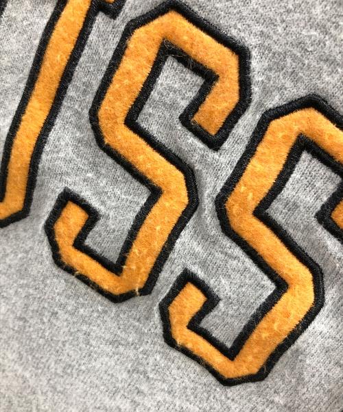 stussy（ステューシー）stussy (ステューシー) ロングスリーブカットソー Kent Football Jersey（ケント フットボール ジャージー） グレー サイズ:Lの古着・服飾アイテム