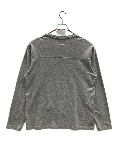 stussy（ステューシー）stussy (ステューシー) ロングスリーブカットソー Kent Football Jersey（ケント フットボール ジャージー） グレー サイズ:Lの古着・服飾アイテム