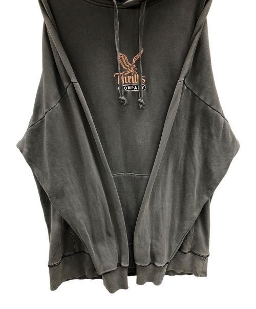 THRILLS（スリルズ）THRILLS (スリルズ) プルオーバーパーカー グレー サイズ:LARGEの古着・服飾アイテム