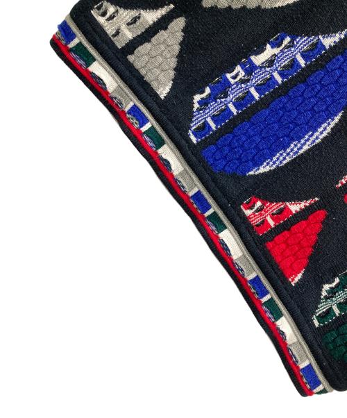 Delf sweater（デルフ セーター）Delf sweater (デルフ セーター) 総柄 3D（スリーディー）ニットセーター マルチカラー サイズ:XLの古着・服飾アイテム