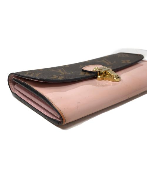 LOUIS VUITTON（ルイ ヴィトン）LOUIS VUITTON (ルイ ヴィトン) 長財布 モノグラム ポルトフォイユ チェリーウッド ローズバレリーヌ ピンク×ブラウン サイズ:実寸サイズにてご確認ください。の古着・服飾アイテム