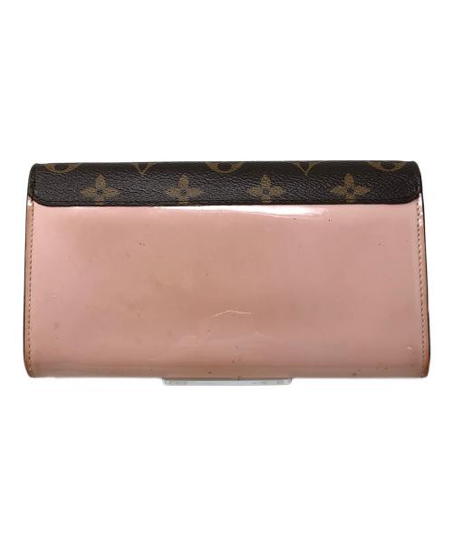 LOUIS VUITTON（ルイ ヴィトン）LOUIS VUITTON (ルイ ヴィトン) 長財布 モノグラム ポルトフォイユ チェリーウッド ローズバレリーヌ ピンク×ブラウン サイズ:実寸サイズにてご確認ください。の古着・服飾アイテム