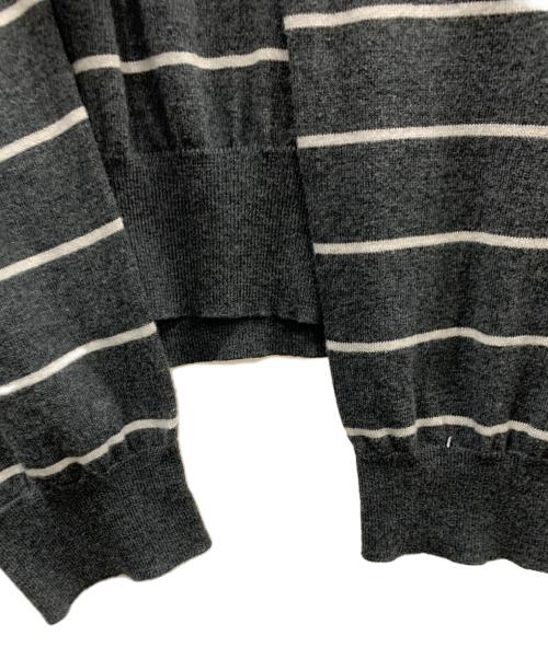 POLO RALPH LAUREN（ポロ・ラルフローレン）POLO RALPH LAUREN (ポロ・ラルフローレン) Vネックカットソー ボーダー柄 ブラック×ホワイト サイズ:Mの古着・服飾アイテム