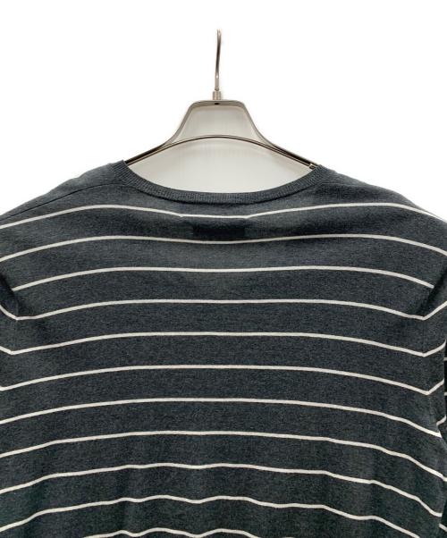 POLO RALPH LAUREN（ポロ・ラルフローレン）POLO RALPH LAUREN (ポロ・ラルフローレン) Vネックカットソー ボーダー柄 ブラック×ホワイト サイズ:Mの古着・服飾アイテム