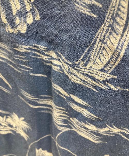 POLO RALPH LAUREN（ポロ・ラルフローレン）POLO RALPH LAUREN (ポロ・ラルフローレン) アロハシャツ スカイブルー×ホワイト サイズ:Mの古着・服飾アイテム