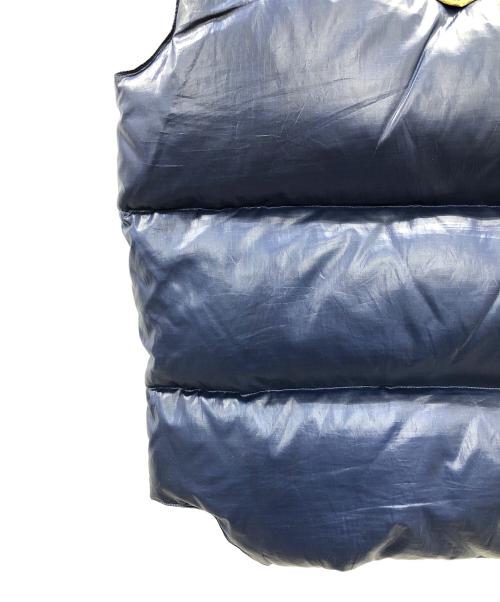 WAREHOUSE（ウエアハウス）WAREHOUSE (ウエアハウス) ダウンベスト ネイビー×ライトブラウン サイズ:Mの古着・服飾アイテム