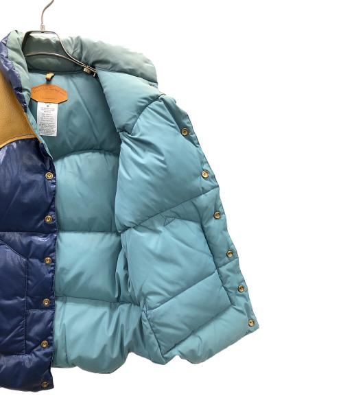 WAREHOUSE（ウエアハウス）WAREHOUSE (ウエアハウス) ダウンベスト ネイビー×ライトブラウン サイズ:Mの古着・服飾アイテム