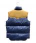 中古・古着 WAREHOUSE (ウエアハウス) ダウンベスト ネイビー×ライトブラウン サイズ:M：7000円