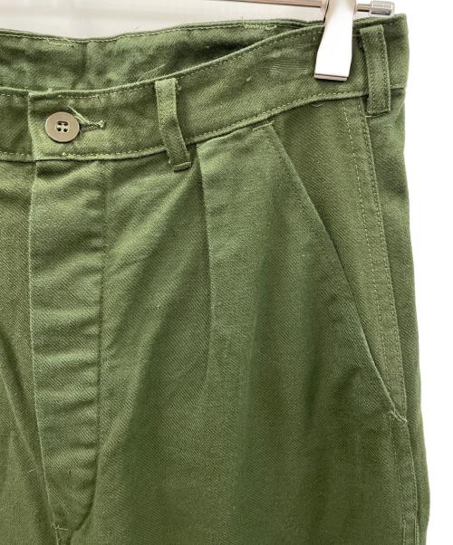 スウェーデン軍（スウェーデン軍）スウェーデン軍 (スウェーデン軍) ユーティリティパンツ オリーブ サイズ:実寸サイズにてご確認下さい。の古着・服飾アイテム