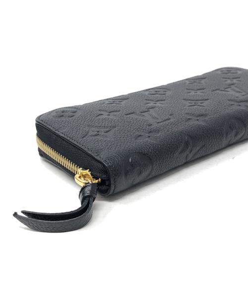LOUIS VUITTON（ルイ ヴィトン）LOUIS VUITTON (ルイ ヴィトン) 長財布 モノグラム・アンプラント ポルトフォイユ･クレマンス ブラック サイズ:実寸サイズにてご確認ください。の古着・服飾アイテム