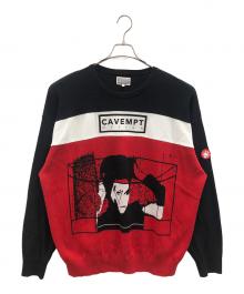 C.E（シーイー）の古着「グラフィックニット」｜レッド×ブラック