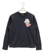 MONCLERモンクレール）の古着「ロゴパッチスウェット」｜ネイビー