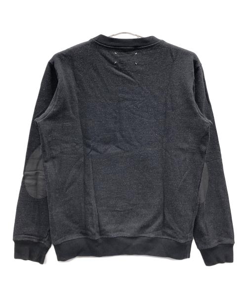 MARTIN MARGIELA（マルタン・マルジェラ）MARTIN MARGIELA (マルタン・マルジェラ) エルボーパッチスウェット ブラック サイズ:48の古着・服飾アイテム